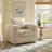Carley Slipcovered Swivel Rocker Chair-180685977
