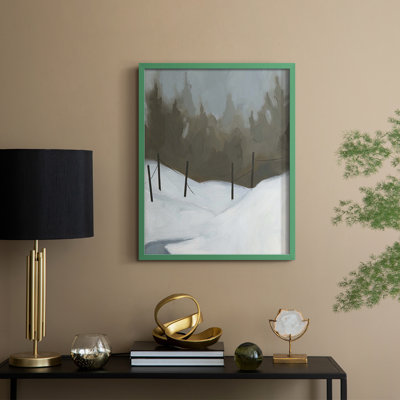 Impression encadrée Deep Snow III - bois massif