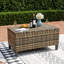 Coffre de rangement extérieur en osier avec plateau relevable, coffre de rangement pour terrasse de piscine résistant aux intempéries-738050600