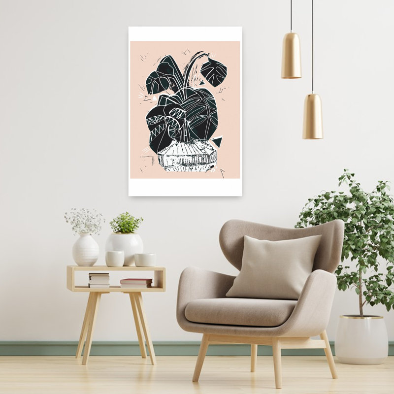 Contemporary Art Bold Classic Modern Plant Wall Art by Sarah Fitzgerald - Wrapped Canvas Print, 91.44 cm H x 60.96 cm W