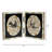 Double Frame, Horn & Bone 2.75X3.75