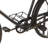 Broseley Metal 1 Shelf Bike Black Bar with Brown Wood Top