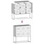 Sideboard 100.5X39x107 Cm Cold-Rolled Steel-1167702805