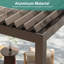 Pergola de toit entièrement en aluminium avec DEL solaire-110414835
