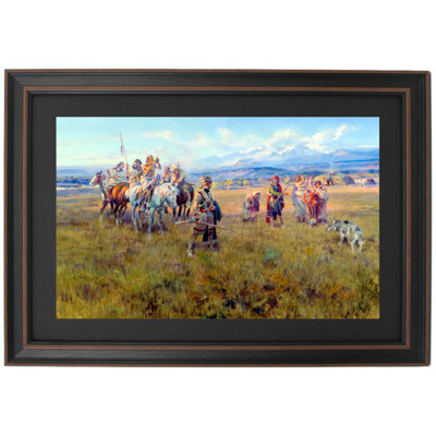 Lewis And Clark Reach Shoshone Camp Led By Sacajawea The "Bird Woman" By Charles Marion Russell