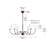 Maglio 6-Light Dimmable Steel Chandelier with Fabric Shade-621604740