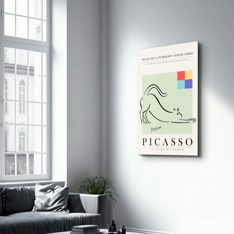 Peinture murale élégante en verre trempé 100% verre trempé, épaisseur: 0,16 pouce | Imprimé UV pour des couleurs éclatantes et une durabilité | Parfait pour la décoration intérieure et l'esthétique moderne