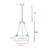 Thoms 3 - Light Iron Dimmable Lantern Geometric Chandelier