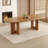 Nut-brown Oval Solid Wood Dining Table-1566994220