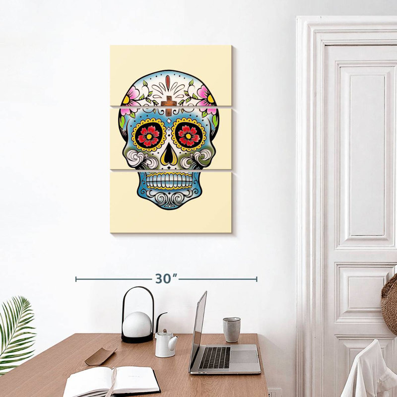 Lelend Creative White Skull, 32" H x 20" W