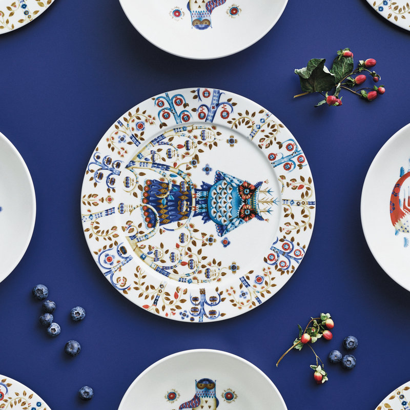 Iittala Taika 10.7087" Dinner Plate, Blue
