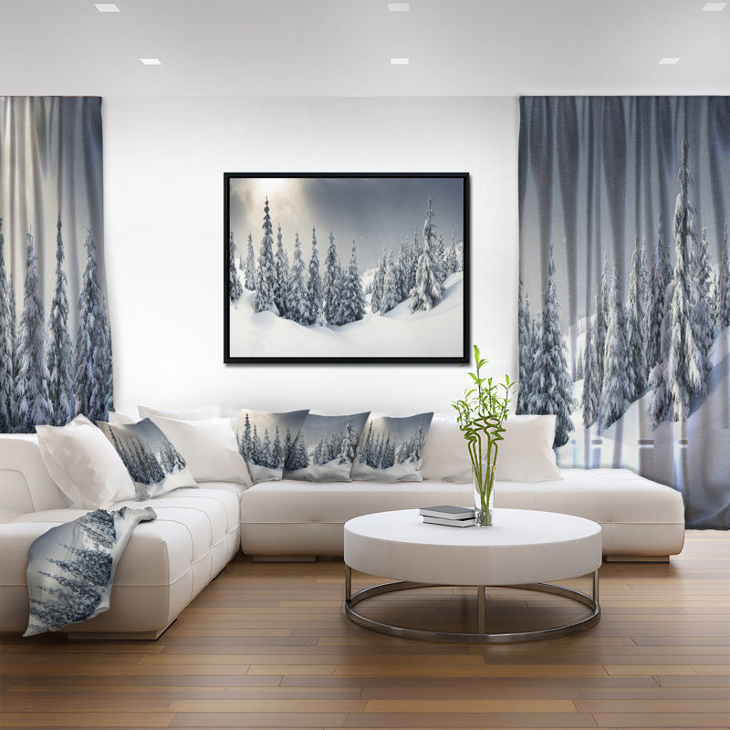 «Winter Landscape», photographie encadrée sur toile, H 12 po x l 20 po x P 1 po