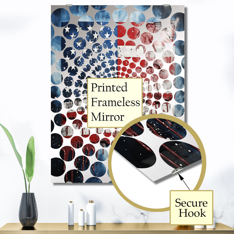Miroir mural décoratif Rorick, 40 po x 30 po
