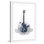 « guitare bleue sans texte » par marie réveillon pharand, reproduction d’art encadrée