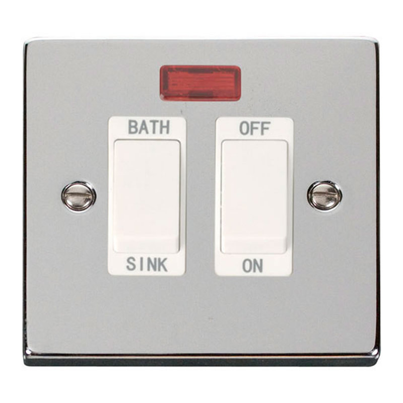 Polished Chrome 20A DP Sink/bath Switch