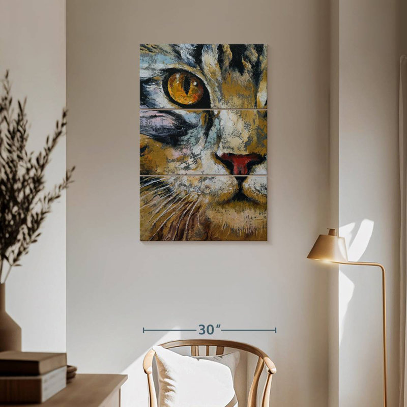 Maine Coon Cat, 57" H x 36" W
