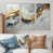 Toile naturelle avec cadre flottant