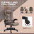 High Back Vibration Massage Office Chair With 6 Vibration Points-469273653-437576099