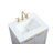Broadlands 24 " W Freestanding Standard Free Standing 1 Single Vanity Bathroom Vanity With Engineered Marble Top-55784096