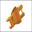 Table d'appoint pliable et réglable en bois d'acacia, aucune installation requise pour une utilisation extérieure et intérieure