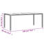 Tonbridge Rectangular Outdoor Dining Table , 190cm cm W 90cm cm D-1178260775