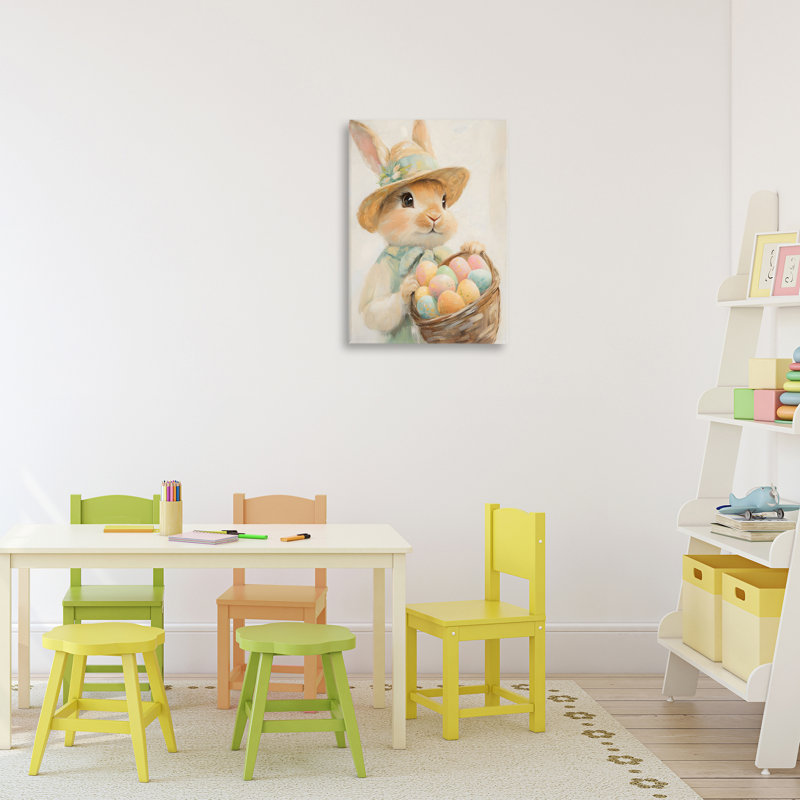 Toile de lapin de Pâques, conception de The Prints Vibe, 24x16
