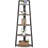 70.07" Tall Corner Shelf, 5 Tier Rustic Grey Corner Bookshelf Bookcase Industrial Corner Ladder Shelf Plant Stand For Living Room, Kitchen, Home Office-122821649