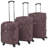 Arce 3-piece Soft Luggage Trolley Set Red-80919722