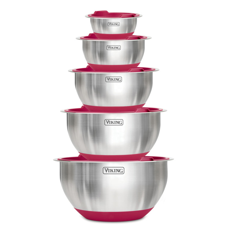 Viking 10 Piece Stainless Steel Mixing Bowl Set with Lids