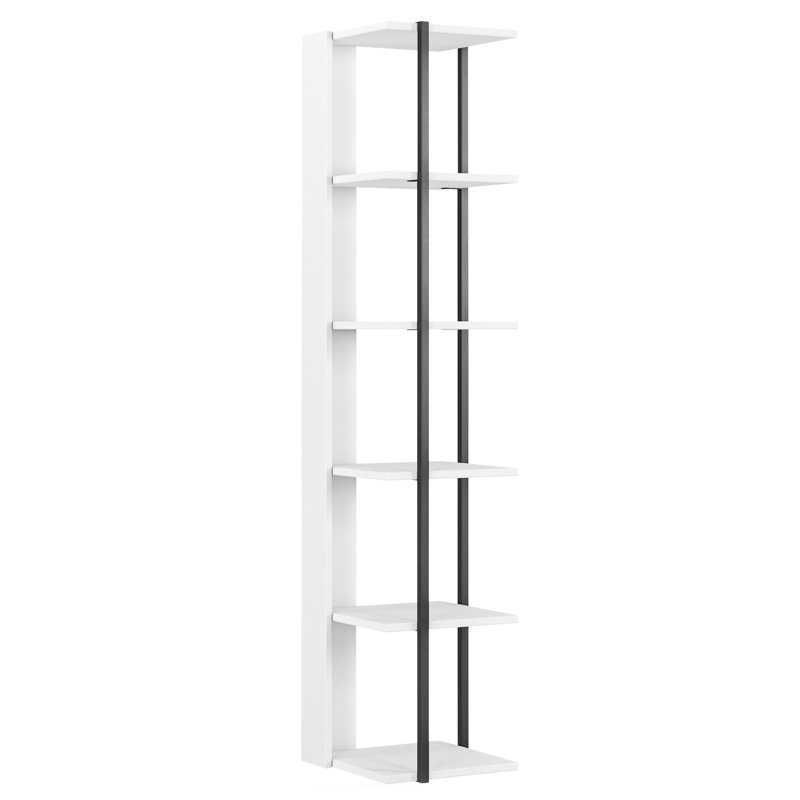 39cm W Corner Bookcase, White