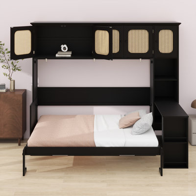 Murphy Wall Bed with Desk and Cabinets for Home Office