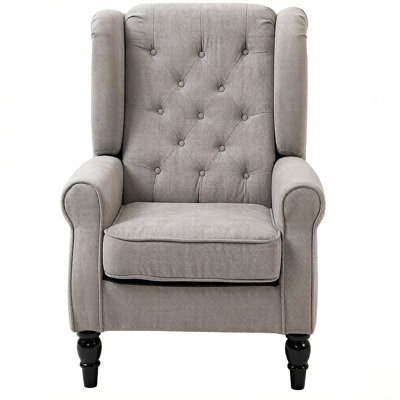High Wingback Reading Chair,Accent Chair,Button Tufted Accent Chair(Only Accent Chair)