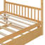 Lit double en bois avec lit gigogne simple-76201140