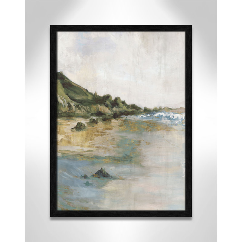 Impression «Tide’s Edge» par Casa Fine Arts, H 23 po x l 17 po x P 0,75 po, Impression encadrée noire sans passe-partout