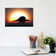 A Silhouetted Spinosaurus Sprinting Against a Setting Sun at the End of a Jurassic Day by Mark Stevenson - Wrapped Canvas Art Prints