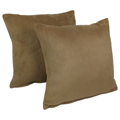 Vidoro Faux Leather Throw Pillow