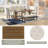Invaldi 6 - Person Solid Wood Solid Wood Top Trestle Dining Set-1844169128-1844169129