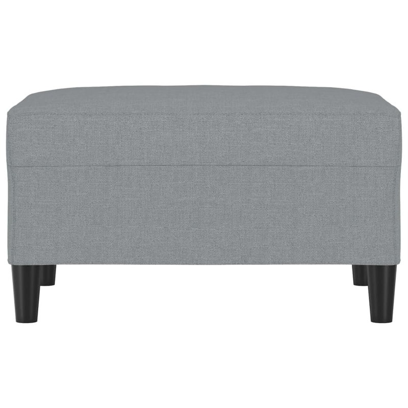 Kaizyn Footstool Modern Footstool Ottoman Footrest for Living Room, Light Gray 100% Polyester