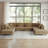 Seemab 8 - Piece Upholstered Camel Corduroy Modular Sectional with Pillow Back and Removable Ottoman-635942651