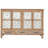 59.06" Chic Natural Wood Accent Cabinet, 4 Doord 3 Drawers Sideboard Buffet With Adjustable Shelves, Stylish Storage For Living Room, Kitchen, And Dining, Easy Assembly, Durable MDF