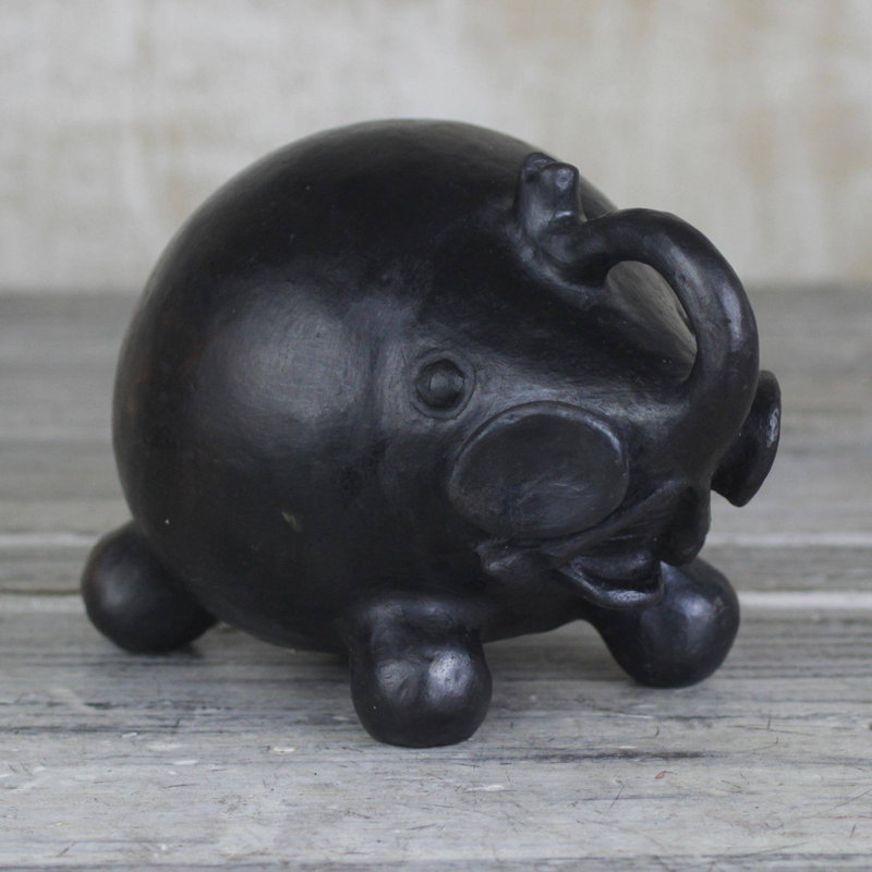 Figurine en céramique éléphant Dakota Fields jovial