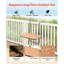 Table de bar d'extérieur réglable pour balustrades d'extérieur - 25 po x 24 po | Idée de cadeau
