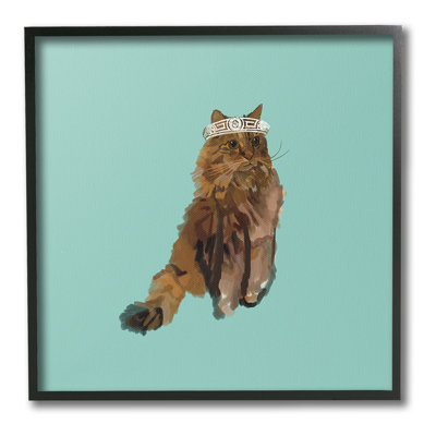 «Royal Cat in Crown», estampe numérique par Amelia Noyes
