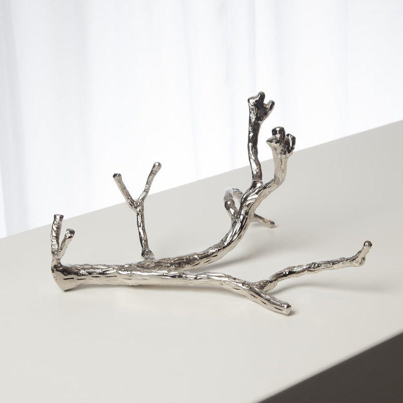 Twig Wine Bottle Holder, Nickel