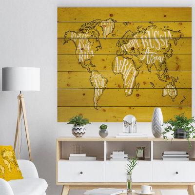 Carte du monde-impression d’art graphique
