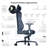 Vertagear Adjustable Reclining Ergonomic Faux Leather Swiveling PC & Racing Game Chair-75264582