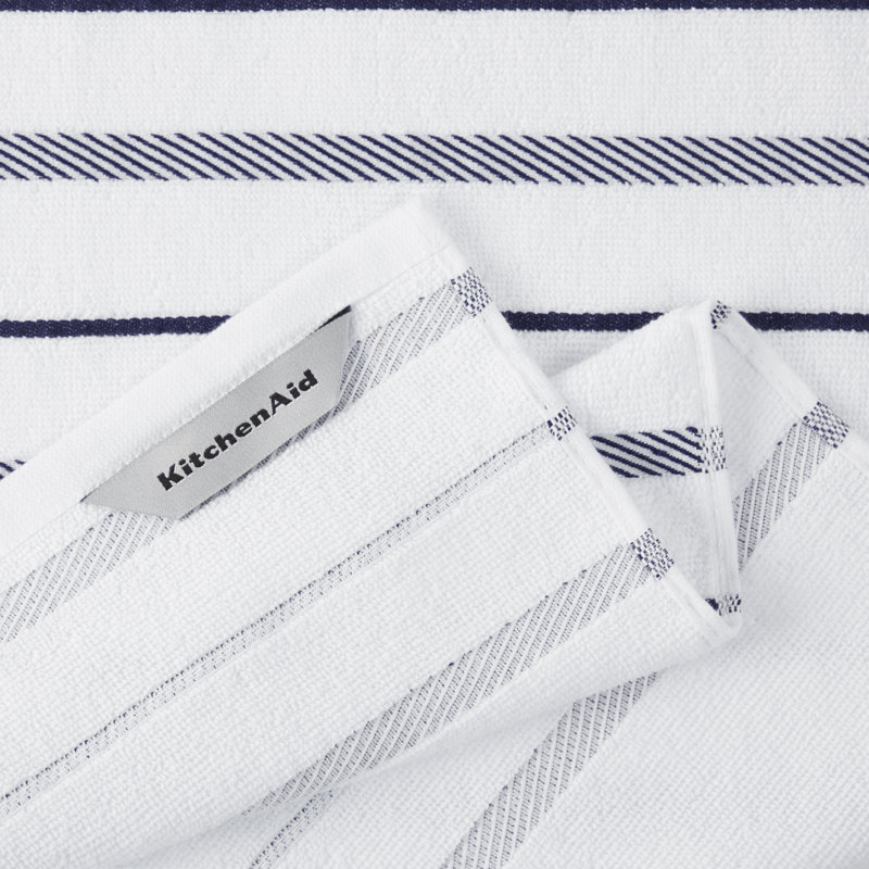Ensemble de 4 serviettes de cuisine KitchenAid Albany, Cobalt