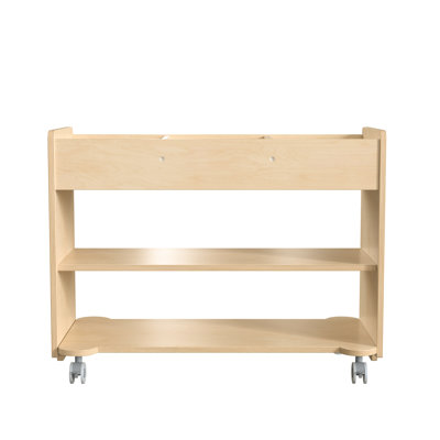 Bright Beginnings 3 Compartment Manufactured Wood Teaching Cart
