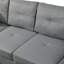 Ensemble de canapé moderne confortable en tissu pour le salon - Design gris relaxant et élégant