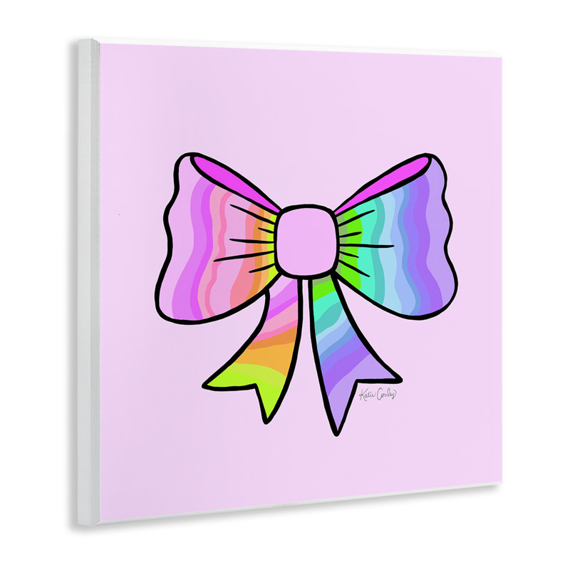 Plaque murale pastel arc-en-ciel pastel, design par Katie Conley
